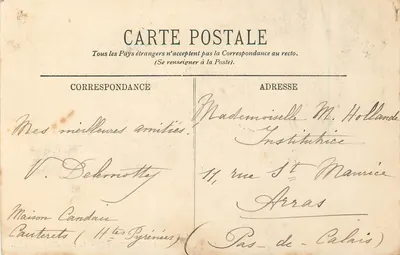 Arredores de Cauterets — No Ponte da Espanha — LL — Verso