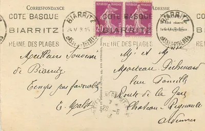 Biarritz - La Plage - LL. - 437 — Rewers