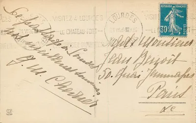 Lourdes - Zamek i Dolina Angelès — Hautes-Pyrénées, n° 560 — Rewers