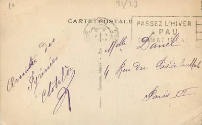 Pau — Widok panoramiczny — C.C. 1. Carruche, wydawca — Rewers