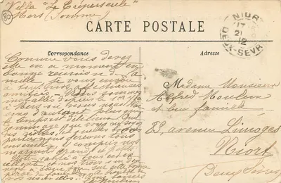 MERS-les-BAINS — Panorama de Mers e da Praia capturado da Falésia — À distância, Le Tréport — Edição Arnault, Le Tréport — Verso