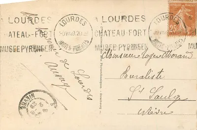 LOURDES - Grotta - Wyjście procesji — Wydawca: Château-Fort, n° 58 — Rewers