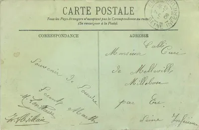 LOURDES — Bênção aos Doentes — LL. n°52 — Verso