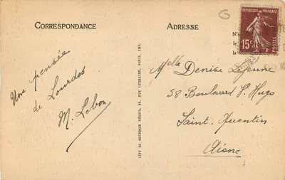 Lourdes — Procesja do Piscin. Święty Sakrament. — LL. — Rewers