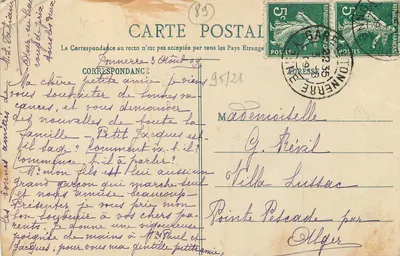 Bilhete postal antigo Ponte sobre o Canal de Borgonha em Tonnerre — Verso