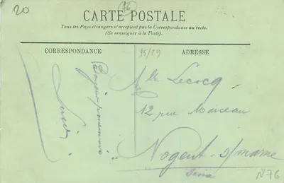 Zamek Bruyères — Rouen — Lucie — Rewers