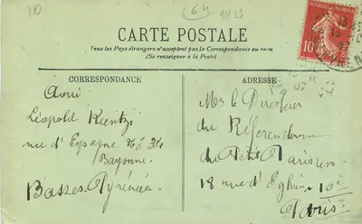 Bayonne — A Catedral — Detalhe do Claustro — LL — Verso
