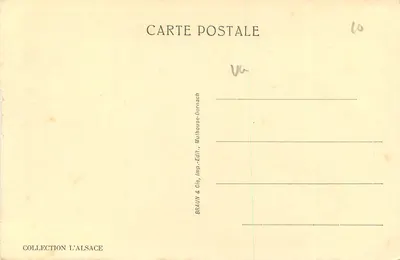 Obernai — Gniazdo kruków — Braun & Cie, Mulhouse-Dornach — Rewers