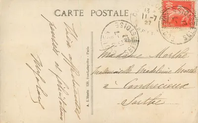 ÉCOUEN (S.-et-O) — Zamek Legii Honorowej — Wielkie Kolumny Sali Honorowej — L. II, Paris — Rewers