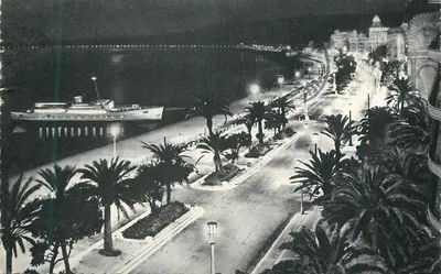 NICE à noite — Promenade en mer — L. GILLETTA et Cie, NICE
