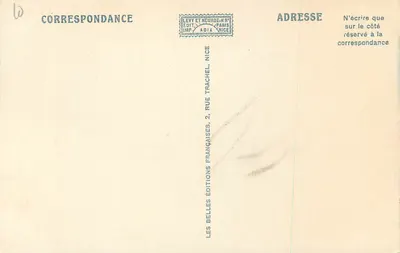Nice — Ogród Albert I — Jego Palmy — Wydawnictwo Les Belles Éditions Françaises — Rewers
