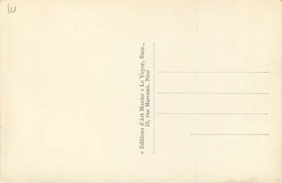 Nice - A Cascata do Castelo — Munier, n° 135 — Verso