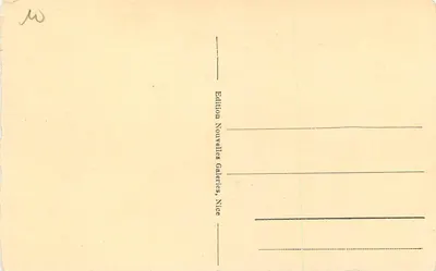 NICE - Pombos ao redor do Palácio da Ponte — Edição Novas Galerias, n° 277 — Verso