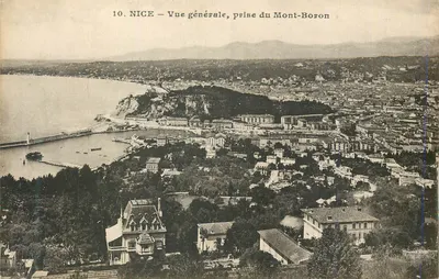Nice — Vista geral, tirada do Mont-Boron — Estabelecimento de fotografia GILETTA