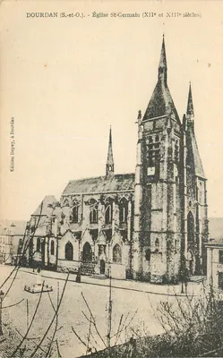 Dourdan (S.-et-O.) - Igreja de São Germain (séculos XII e XIII) — Edição Dupuy, em Dourdan