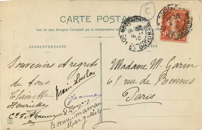 Pamiers - Estátua de Bayle — L'Ariège, editor Labouche Frères, n° 525 — Verso