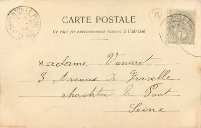 Bilhete postal antigo Environs de Dourdan Rochefort en Yvelines Vue Generale — Verso
