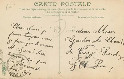 Lyon. Pomnik Carnota — wydawca L.V.&C. n°34 — Rewers