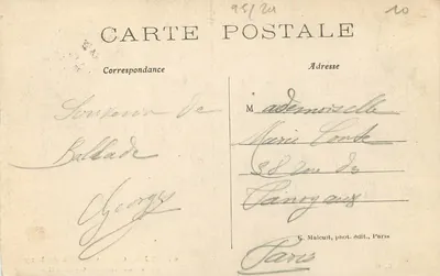 VERNON — Zamek Bizy — Fontanna Gribonille — C.M. nr 47 — Rewers