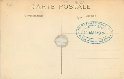 Mézières — Siedziba Prefektury — dawniej Pałac Tournelles, wydawca J. Winling, Charleville — Rewers
