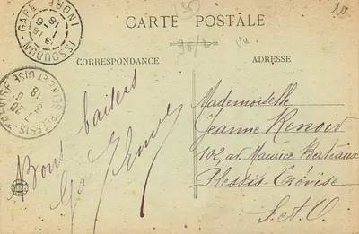 Issoudun — Hotel da Subprefeitura — editor P.P. — Verso
