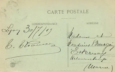 LYON — N.-D. de Fourvière — De Abside en de Metalen Toren — Carrière, uitg. — Achterkant
