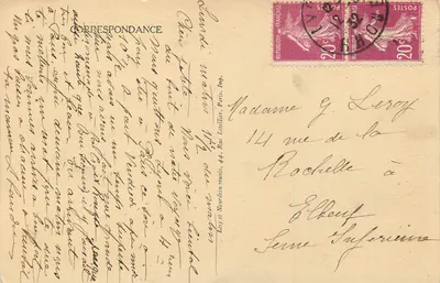 Lyon — Widok na Saône — LL — Rewers