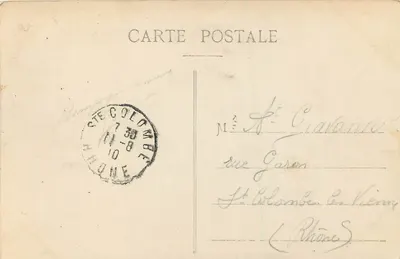 LYON — Ponte da Boucle e colina Saint-Clair — E. R. — Verso