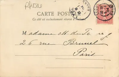 Lione — Monumento Carnot, Piazza della Repubblica — B.F., Parigi, n°223 — Verso