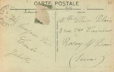 Cambo — O Ponte, a Avenida da Estação — editor Leonfourn de Cambo, n°15 — Verso