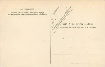 Bordeaux — Fontanna Trzech Urodzistych — wydawca nieznany, n°7 — Rewers