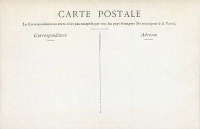 Bordeaux — Fontaine des Trois Grâces — wydawca Paersk & Cie — Rewers