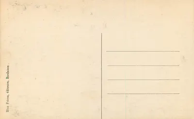 Bordeaux — Wnętrze kościoła św. Michała — Duża nawę — Bloc Frères, wydawcy, Bordeaux — Rewers
