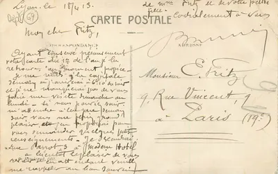 LYON — Place des Terreaux e Hôtel de Ville — P. Rossicaud, editor — Verso