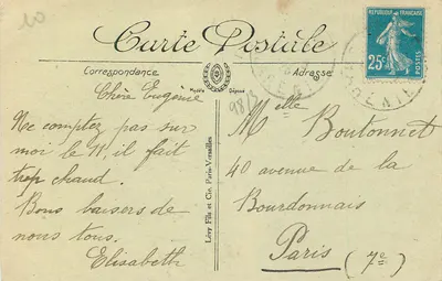 Poitiers — La Prefectura — L.I. — Reverso