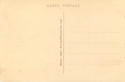 La Chaise-Dieu - Igreja Abbatial (século XIV) — Vista da cour intérieure do claustro — Editor Idéal, n° 8416 — Verso