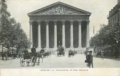 Paris - A Madeleine & Rue Royale — editor não visível