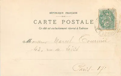 Compiègne - Avenue des Beaux-Monts — F. D., Compiègne, nr 14 — Rewers