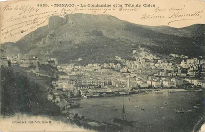Mônaco - A Condamine e a Cabeça do Cão — Edição G.J. Phot. Nice, Série B
