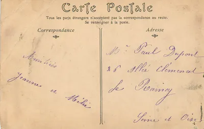 ROUEN. — La Tour Jeanne-d'Arc — Éditeur ND, n° 159 — Verso