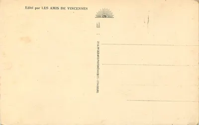 Vincennes - La Ste-Chapelle en het Schatkluis — uitgever LES AMIS DE VINCENNES, n° 41 — Achterkant