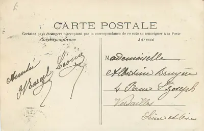 PARIS — Panorama do Jardim das Tuileries — editor desconhecido, n° 41 — Verso
