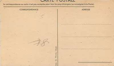 Dinant-sur-Meuse — Rocher Bayard — éditeur Imp. G. Thone, Liège — Verso