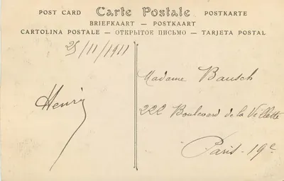 Biarritz — La Villa Belza e la Catena dei Pirenei — Editore non identificato, n° 426 — Verso