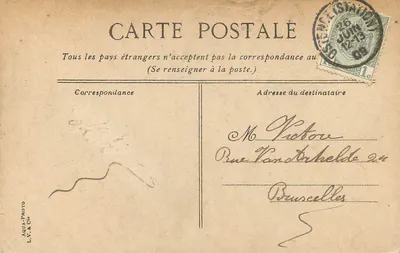 Nice, Montboron, vista tirada do Castelo — L.V.E.C.P. n°21 — Verso