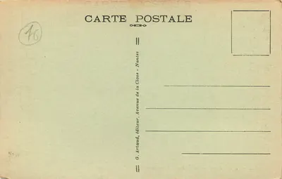 Le Tréport — As Falésias com maré baixa — G. Artaud, Nantes — Verso