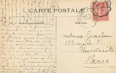 Paryż — Jego placówki i ogrody — 112. Ogród — L. J & Cie, Angoulême-Paryż — Rewers