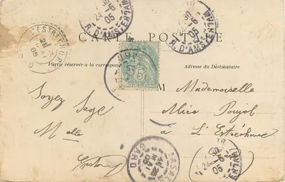 Parigi - I Giardini delle Tuileries - Il Pavillon de Flore — editore sconosciuto, n° 20 — Verso
