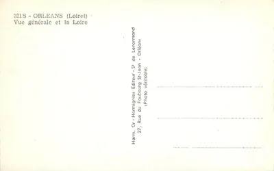 Orléans (Loiret) — Ogólny widok i Loara — Harm. Or- Harmignies Wydawca — Rewers