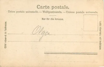 Wetterhorn — vista montanhosa nevada — T. Pfaff, Neuchâtel (Suíça) n° 2117 — Verso